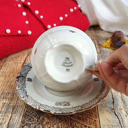 TORTA SACHER - Candela Profumata in Tazza Vintage (+stili da scegliere)