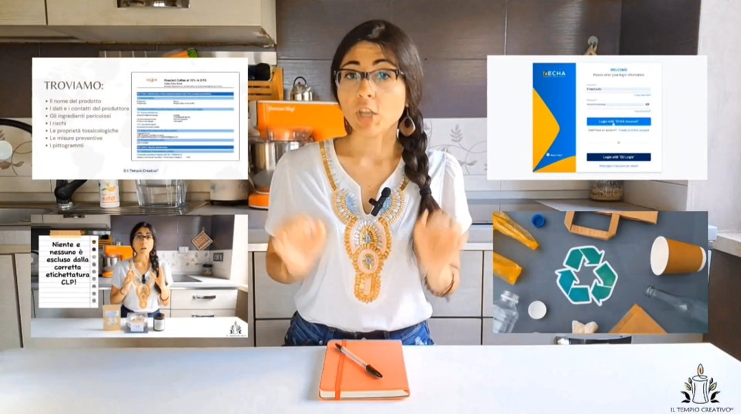 Video Trailer di presentazione della prima e unica Masterclass Italiana Completa sulla Corretta Etichettatura delle Candele e delle Tart. CLP - PCN - Dossier IUCLID - Etichettatura Ambientale - Pittogrammi - SDS - Codice UFI